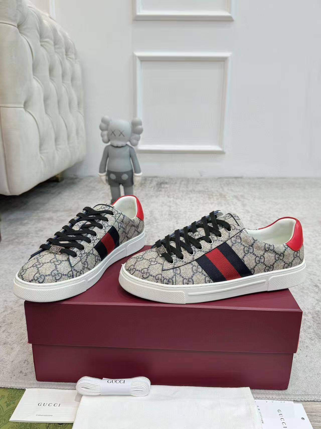 ACE TRAINER CANVAS IN WEB BEIGE - 35