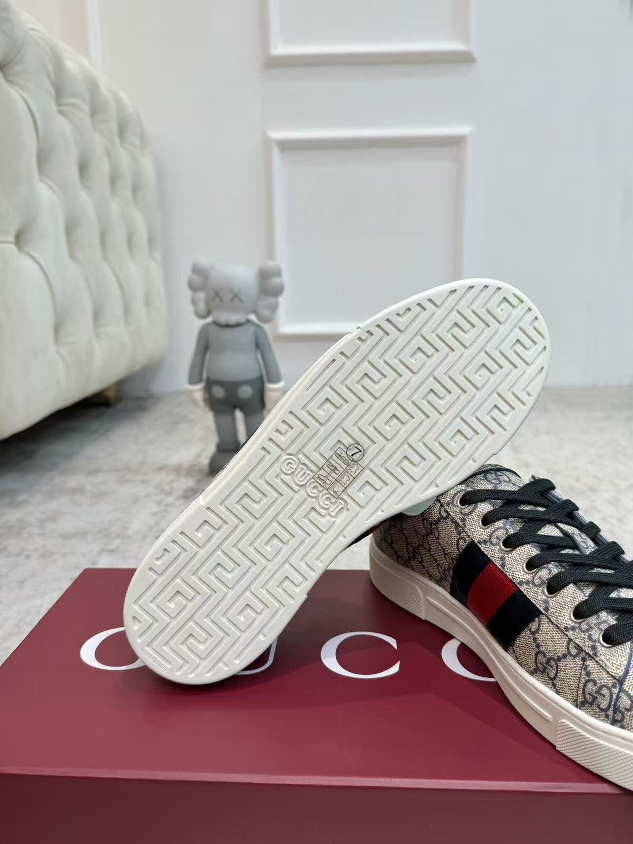 ACE TRAINER CANVAS IN WEB BEIGE - 35