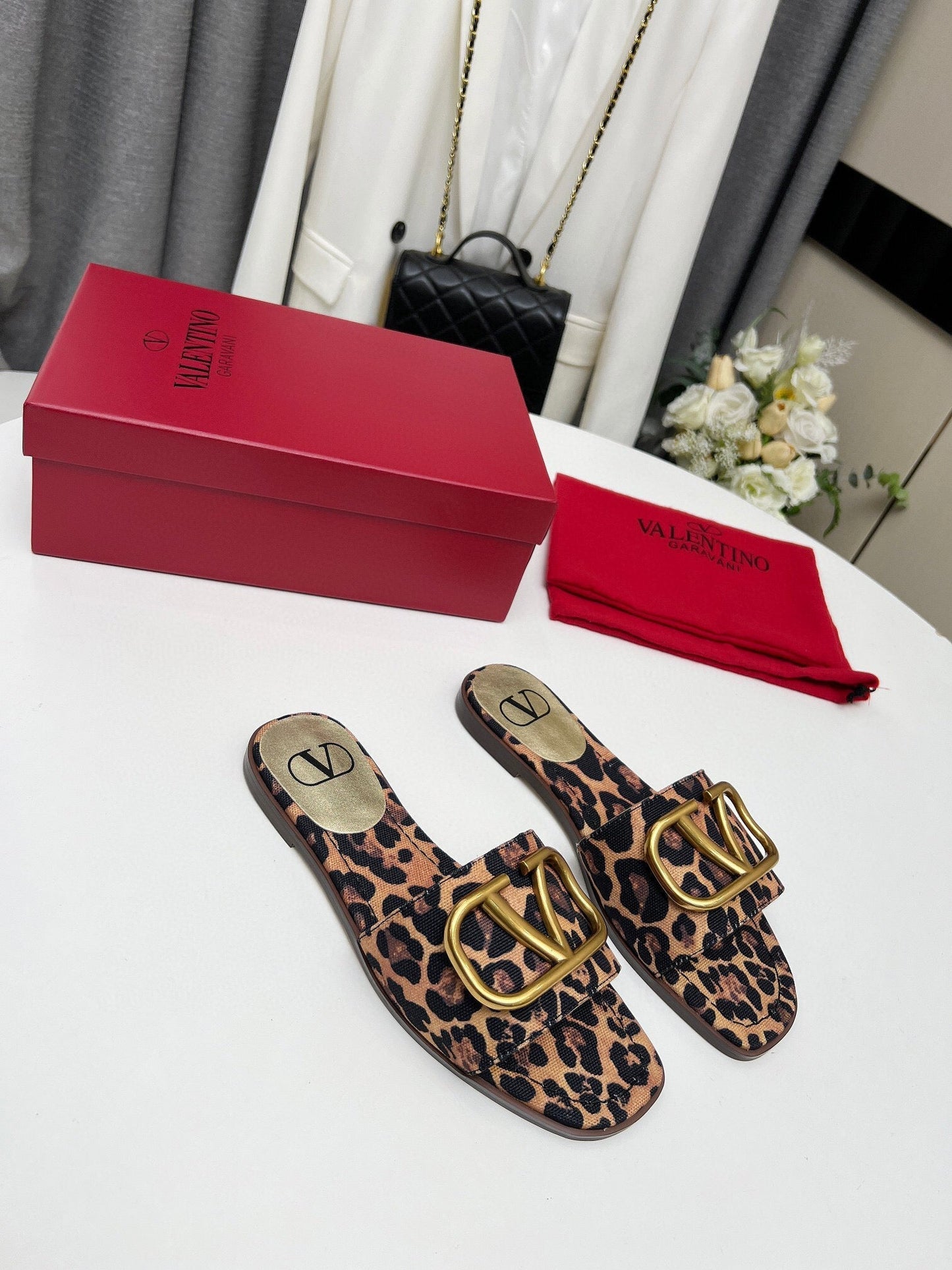 LEOPARD FLAT SLIDE GHW - 35