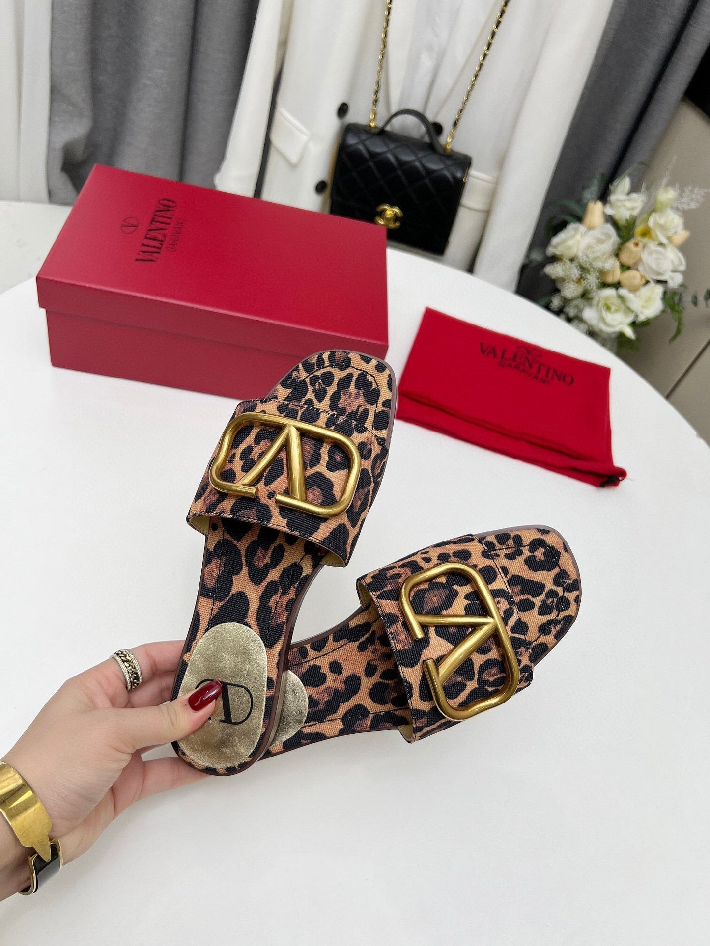 LEOPARD FLAT SLIDE GHW - 35