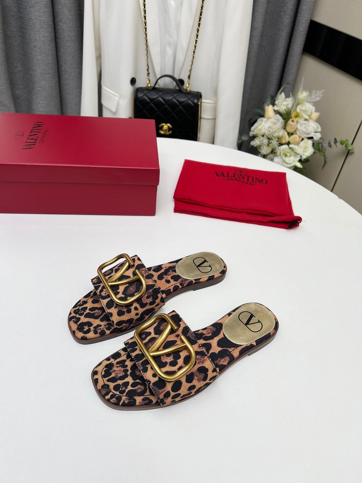 LEOPARD FLAT SLIDE GHW - 35