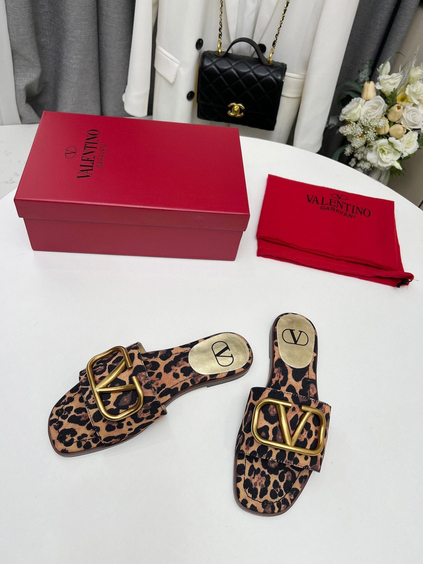 LEOPARD FLAT SLIDE GHW - 35