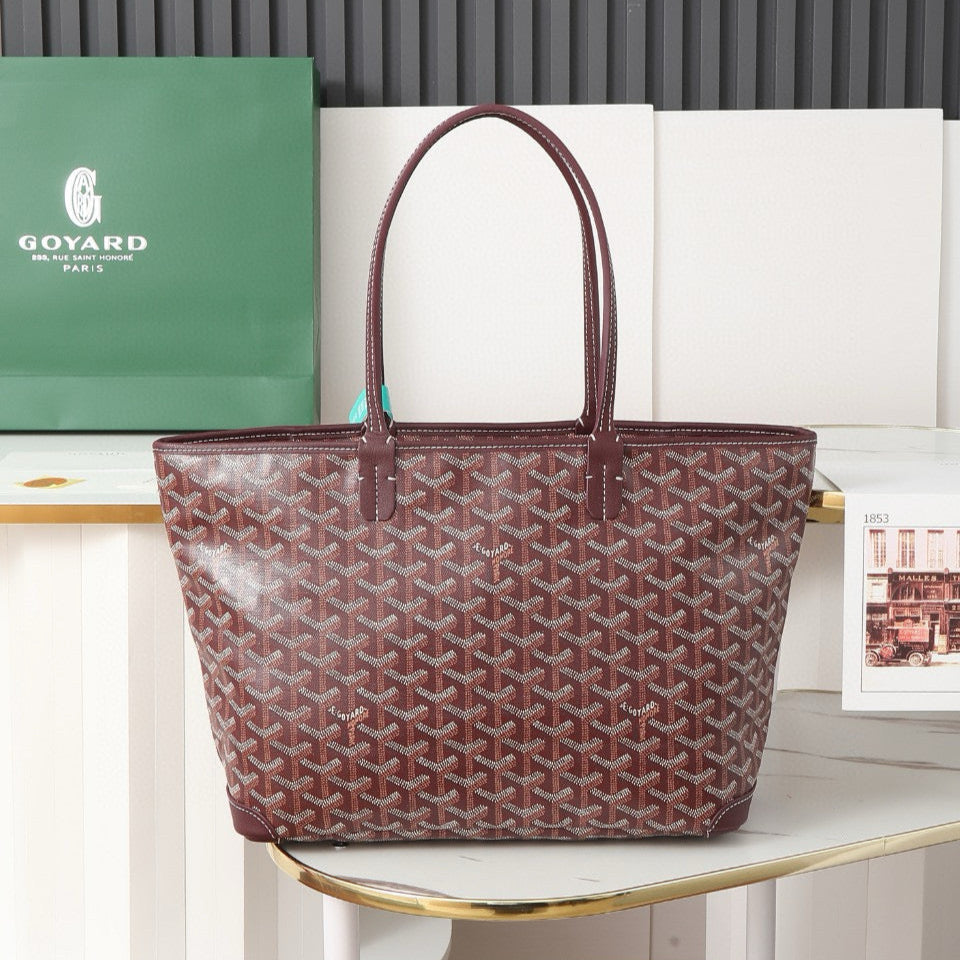 SAINT LOUIS MM 30CM BURGUNDY CANVAS - 25 cm x 14 cm x 30 cm