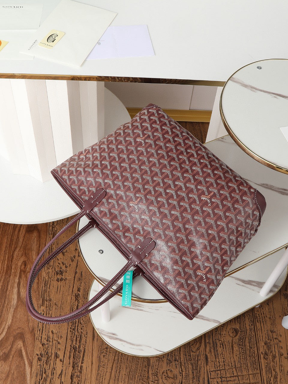 SAINT LOUIS MM 30CM BURGUNDY CANVAS - 25 cm x 14 cm x 30 cm