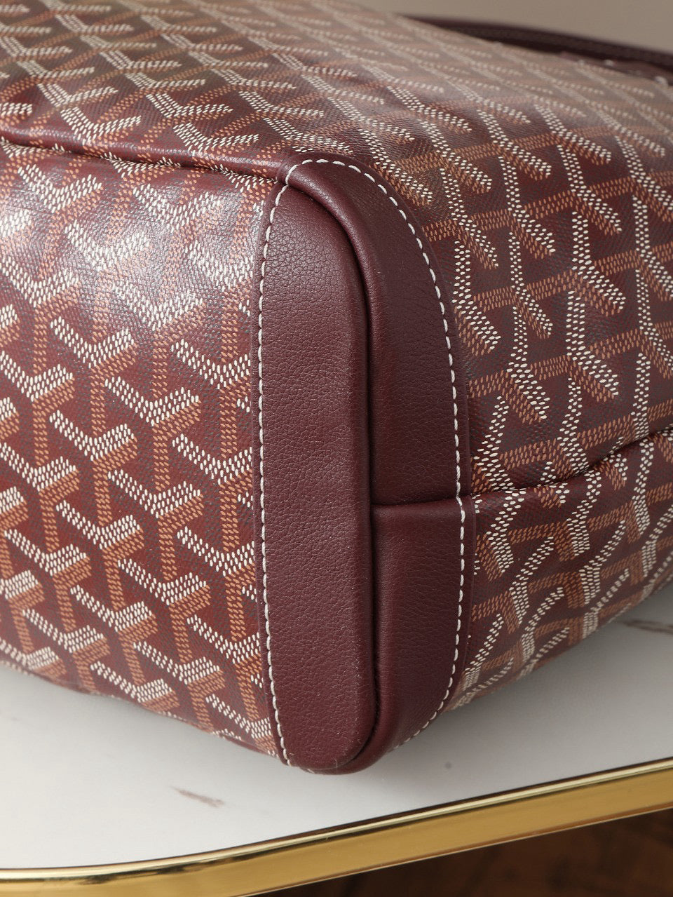 SAINT LOUIS MM 30CM BURGUNDY CANVAS - 25 cm x 14 cm x 30 cm