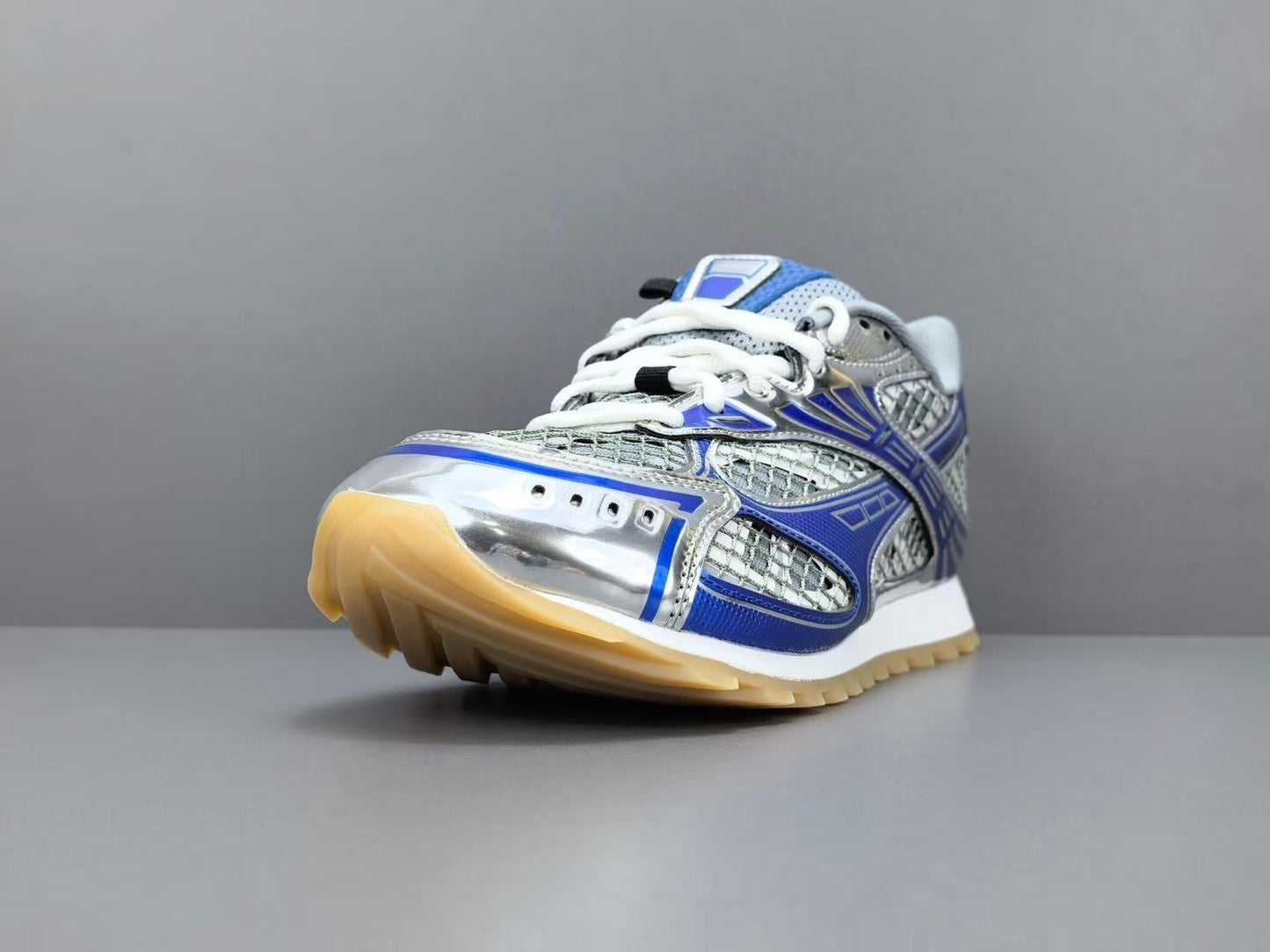 BV SNEAKERS IN SILVER AND BLUE MESH - 35