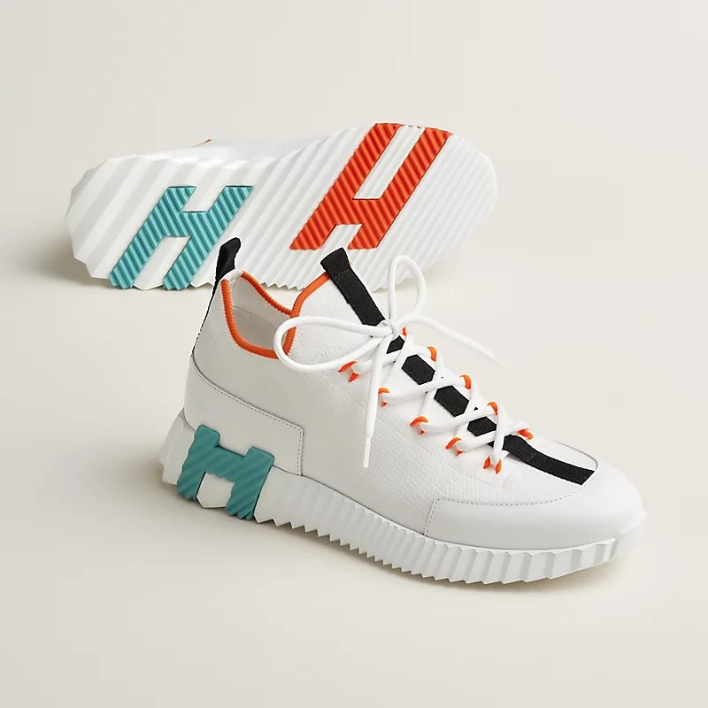 JUMPING SNEAKERS WHITE MESH AND H DETAIL SOLE - 35