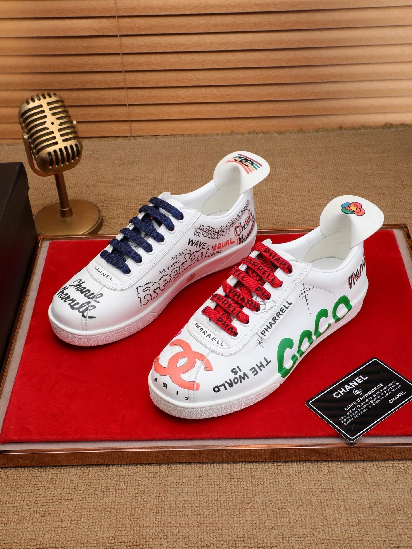 CC COCO SNEAKERS IN COLORFUL CALFSKIN - 35