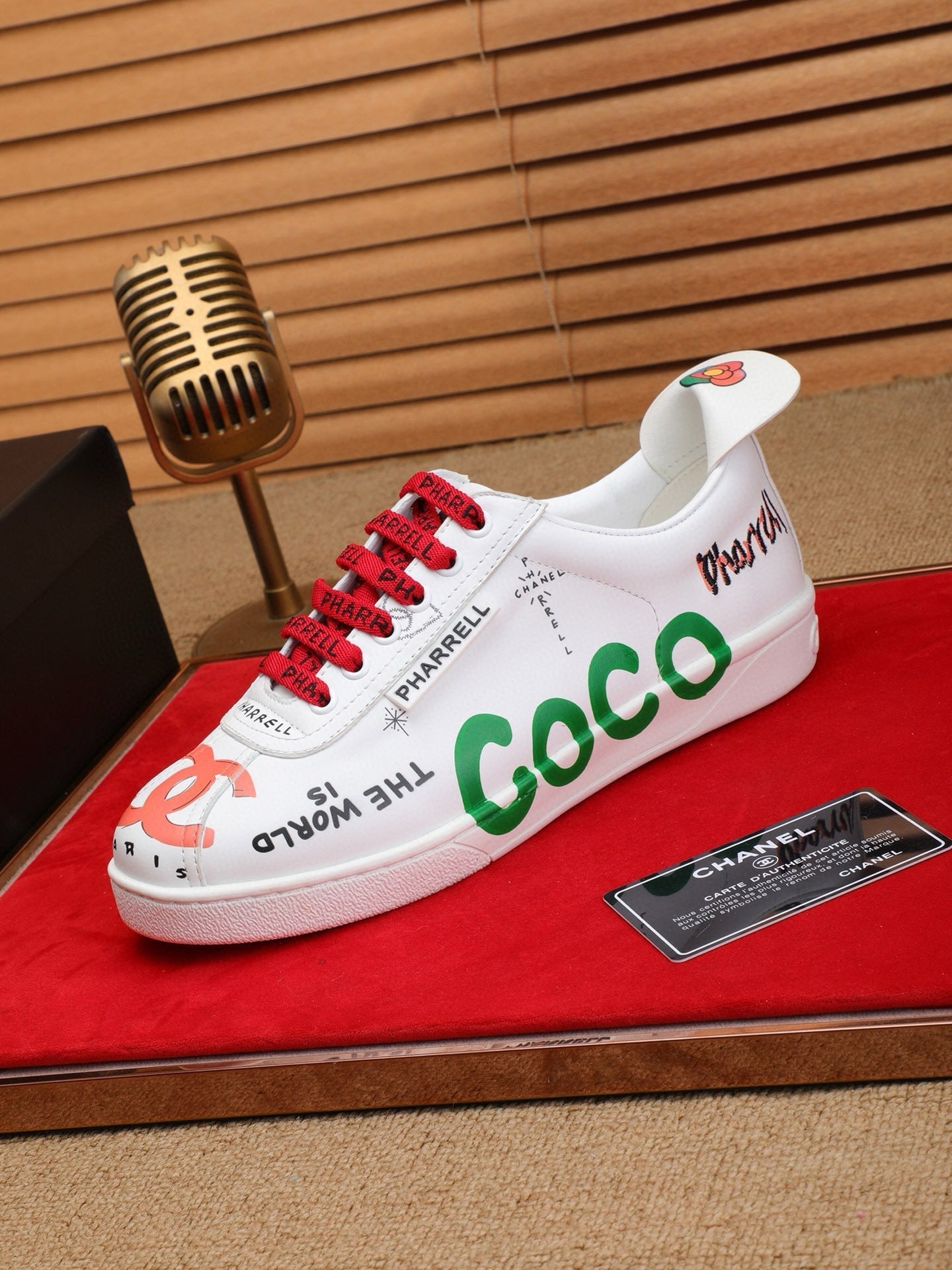 CC COCO SNEAKERS IN COLORFUL CALFSKIN - 35