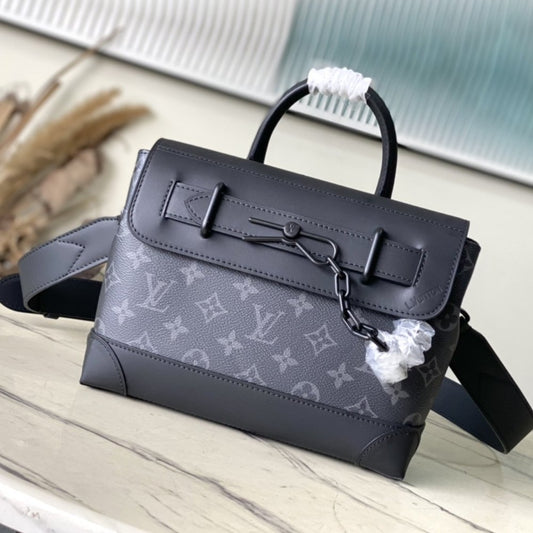 Super Vip 1:1 – Louis Vuitton Steamer PM Canvas Black 25Cm M46953