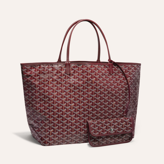 SAINT LOUIS GM 40CM BURGUNDY CANVAS - 40cm x 34cm x 20cm
