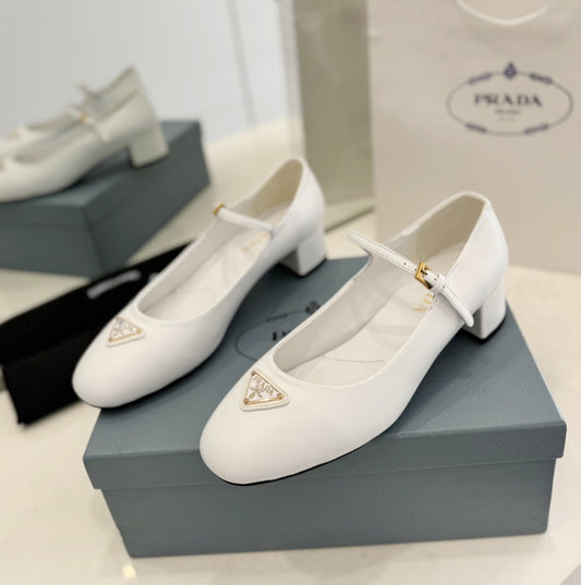 Pra Ballerina Pumps 40 White Lambskin - 35