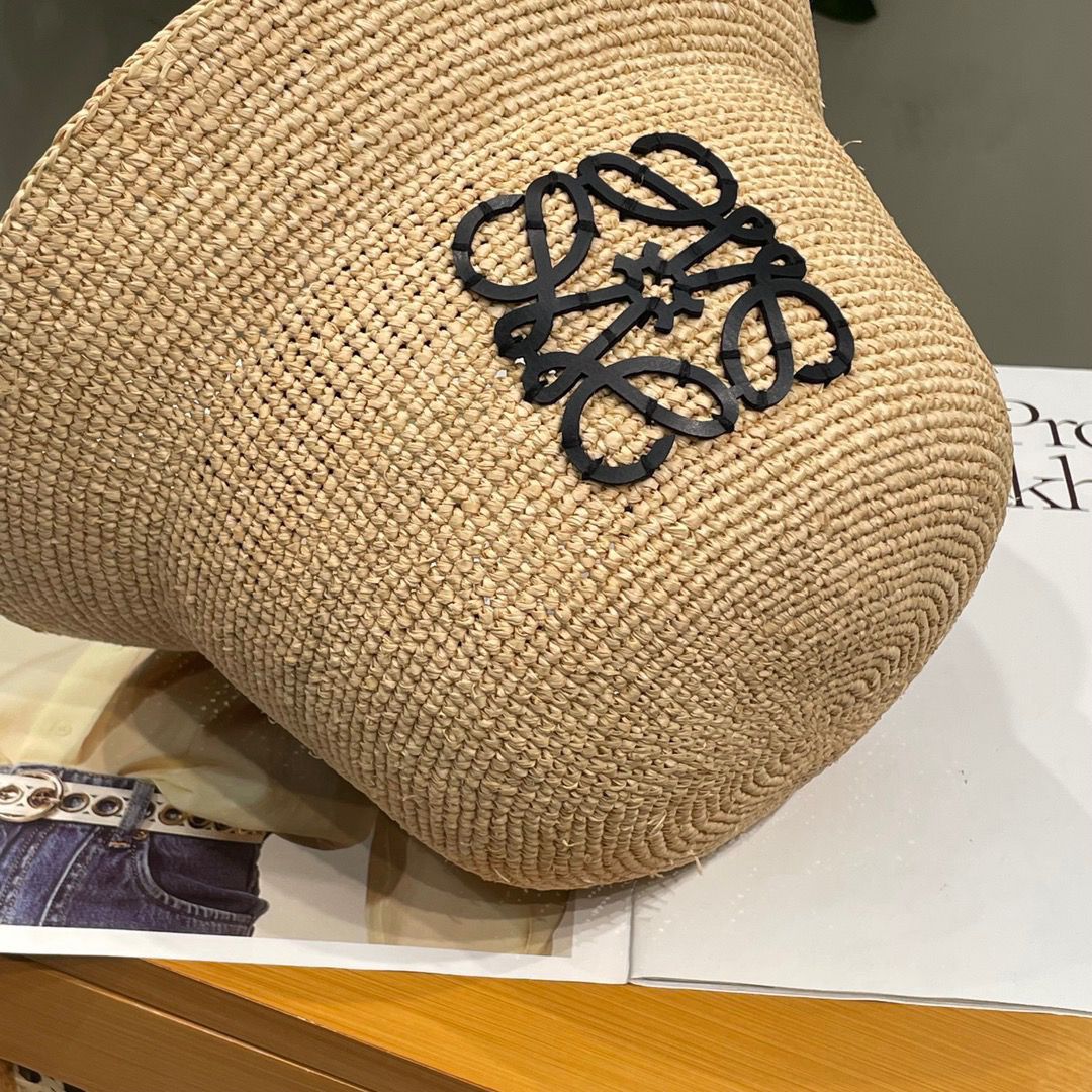 LOEWE RUFFIA BUCKET HAT