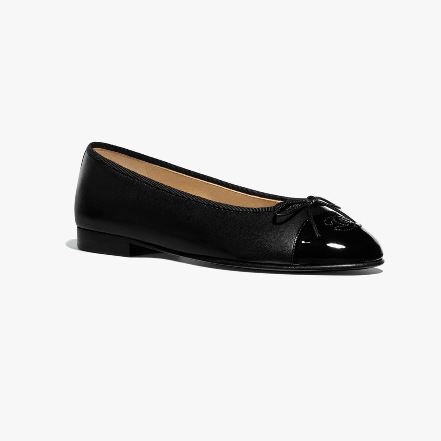 BALLET FLATS BLACK LAMBSKIN - 35