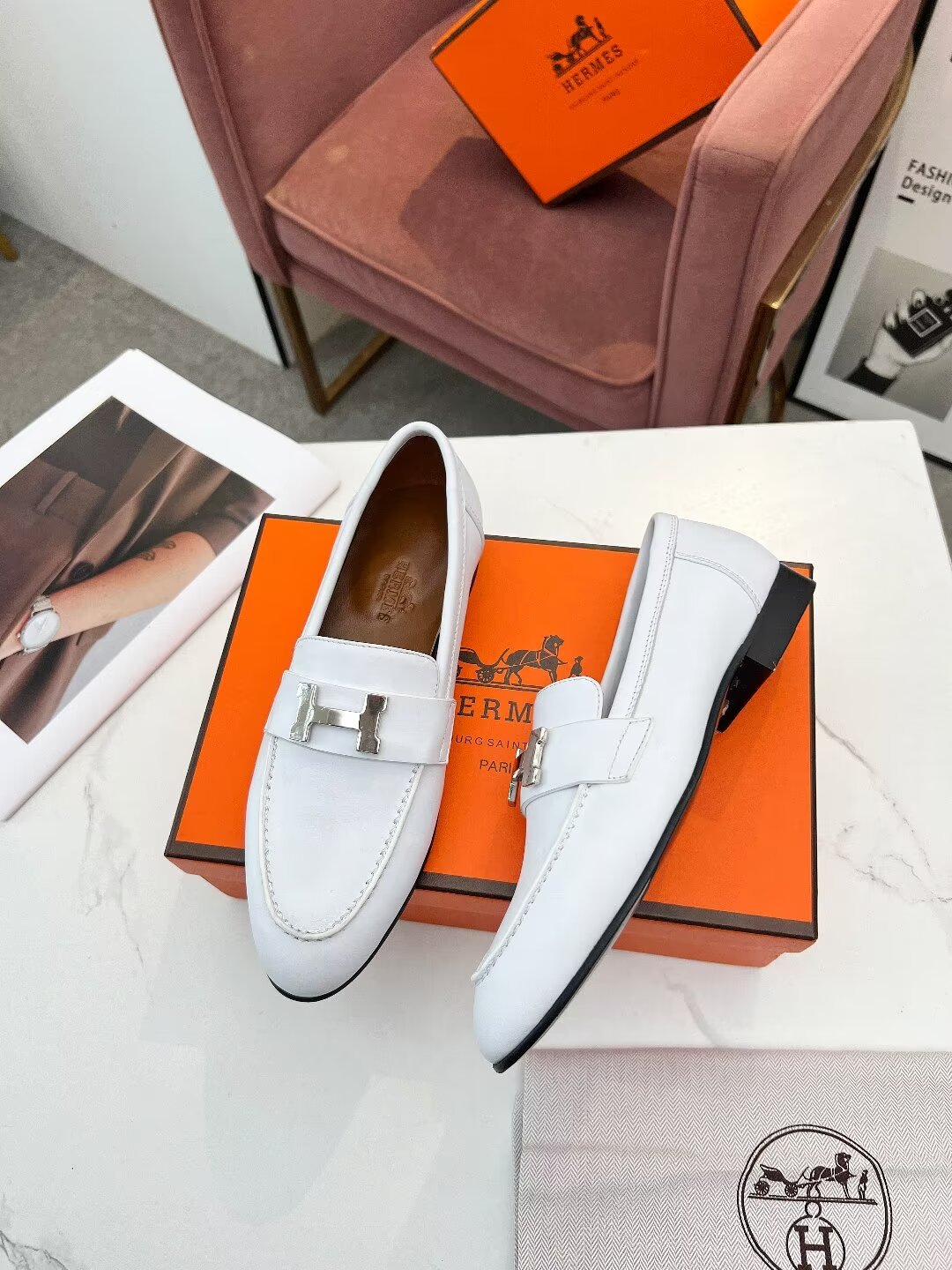 PARIS LOAFER SNOW CALFSKIN - 35