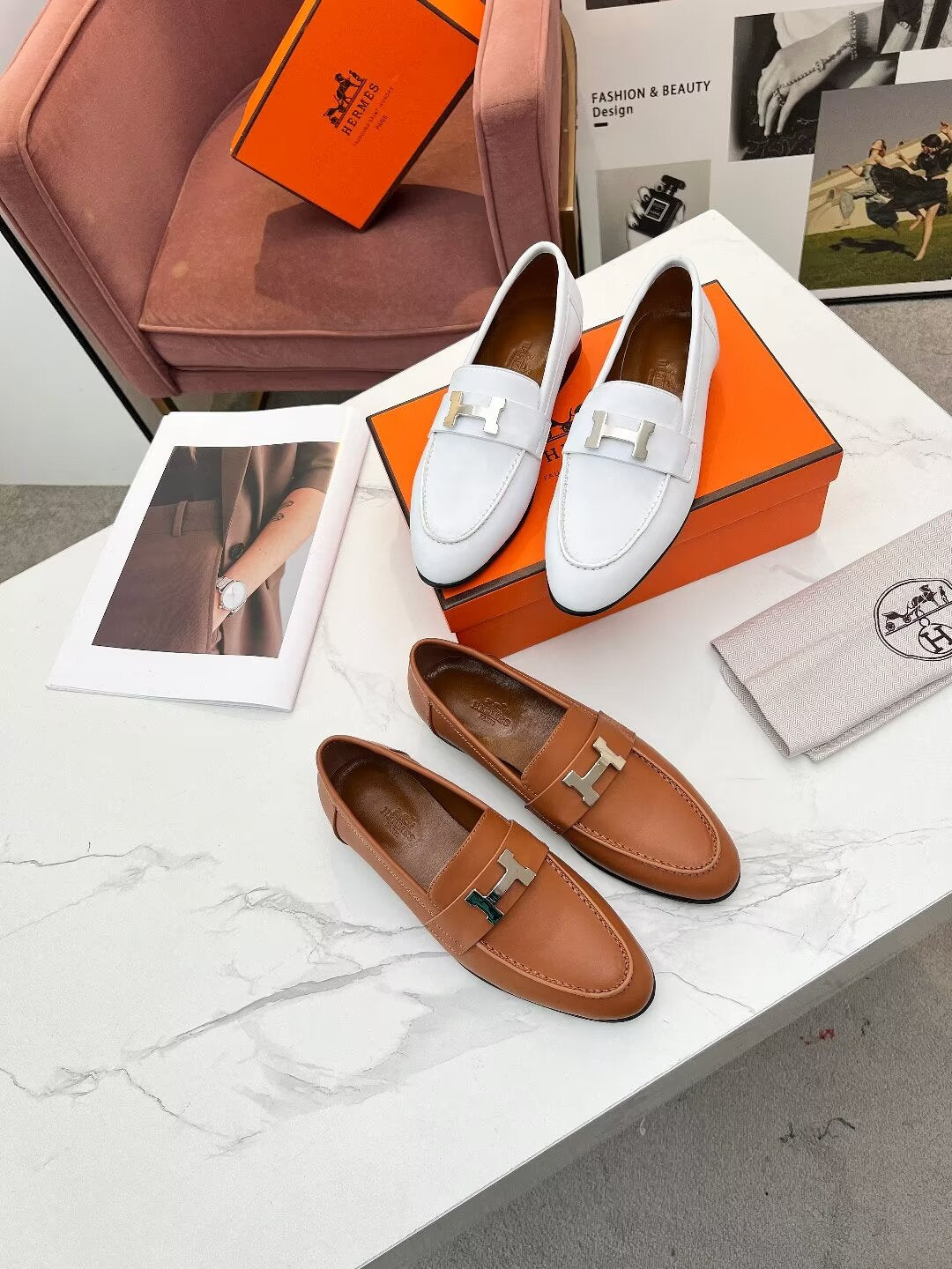 PARIS LOAFER SNOW CALFSKIN - 35