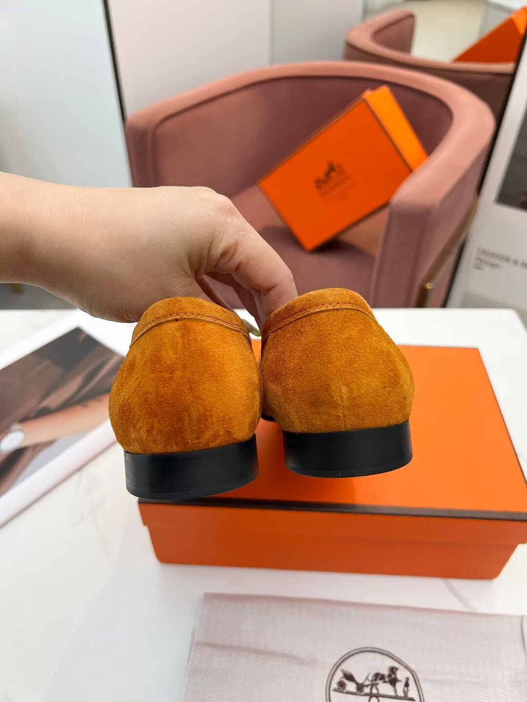 PARIS LOAFER AMBER SUEDE - 35