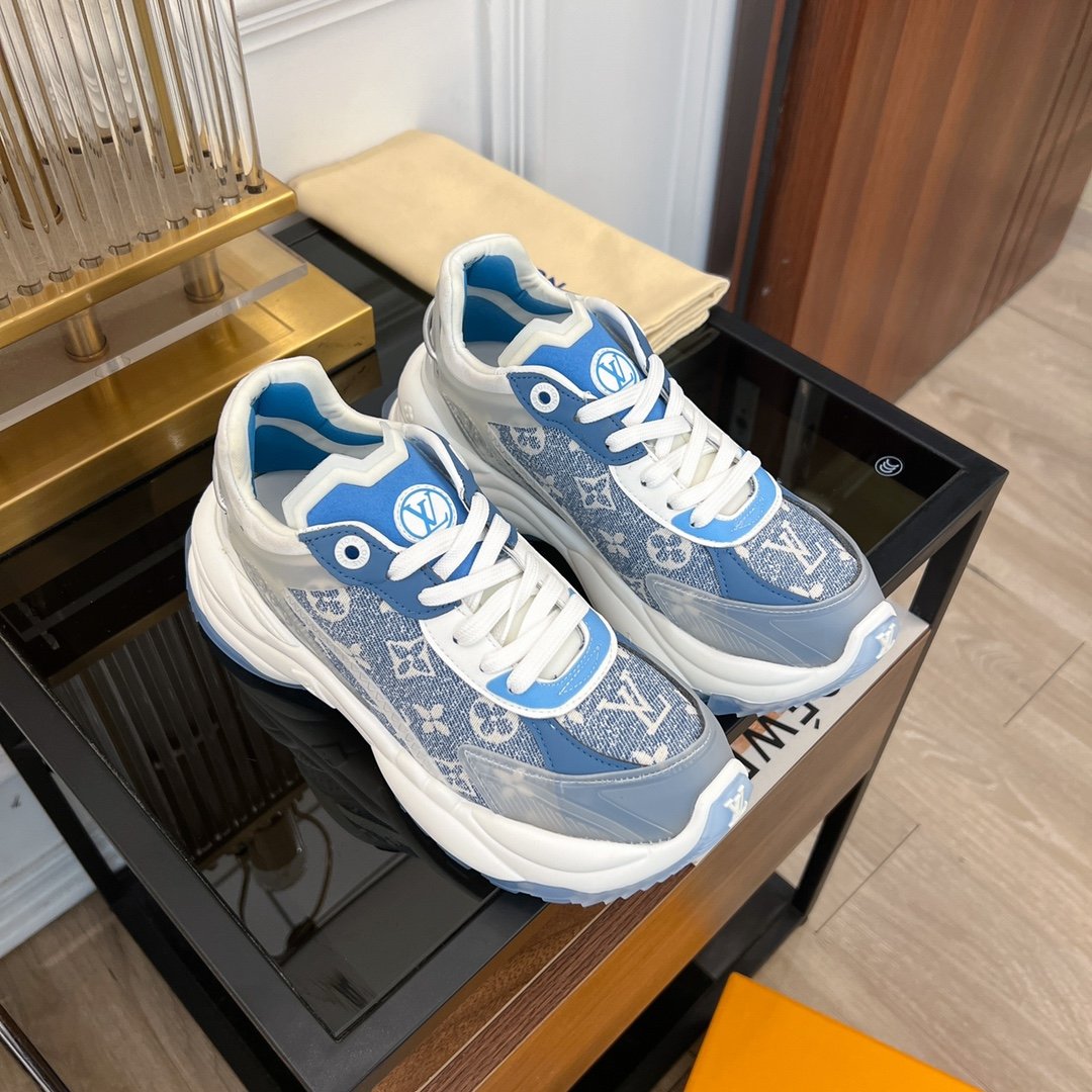 LV RUN 55 SNEAKER LIGHT BLUE - 35