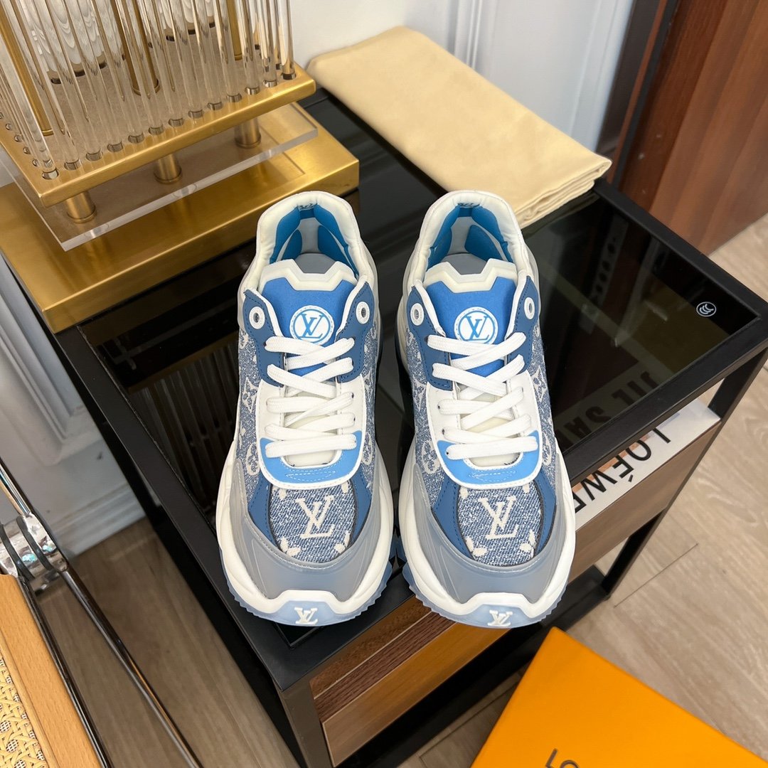 LV RUN 55 SNEAKER LIGHT BLUE - 35