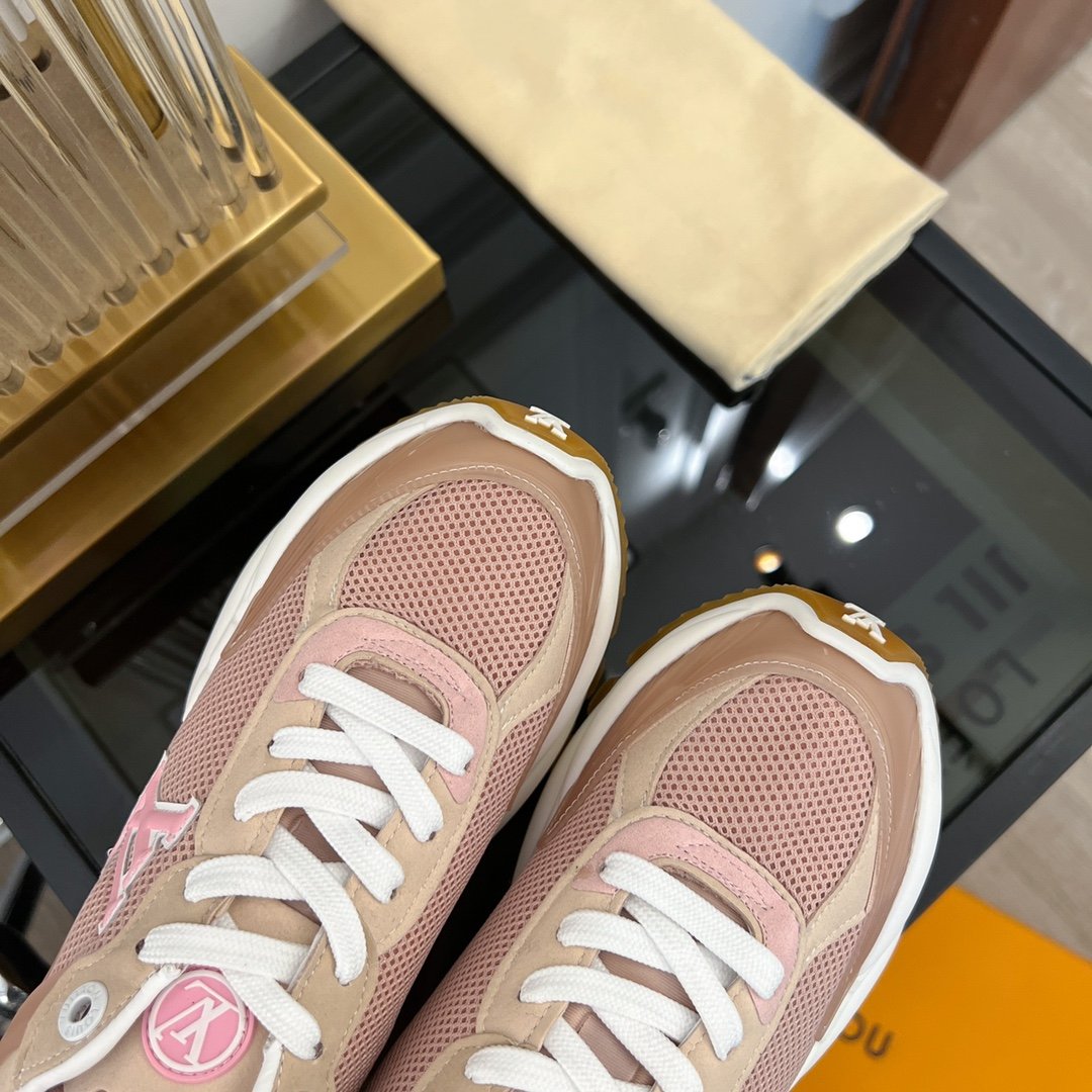LV RUN 55 SNEAKER PINK BROWN - 35