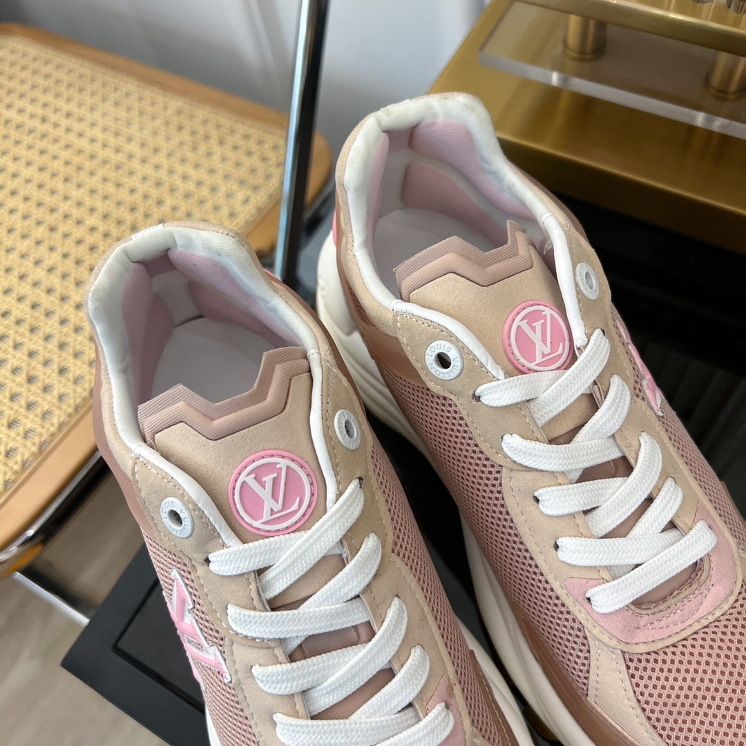 LV RUN 55 SNEAKER PINK BROWN - 35