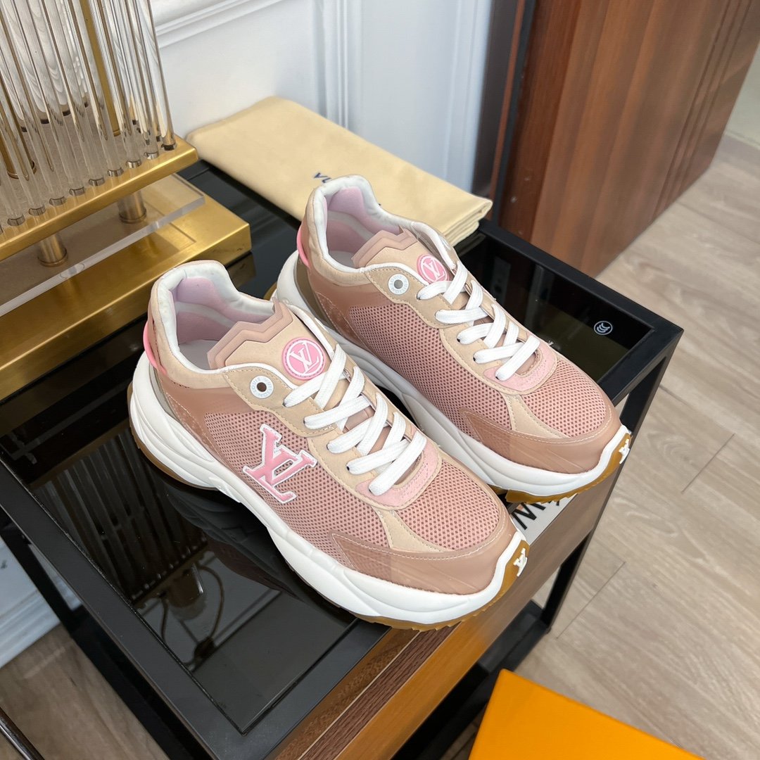 LV RUN 55 SNEAKER PINK BROWN - 35