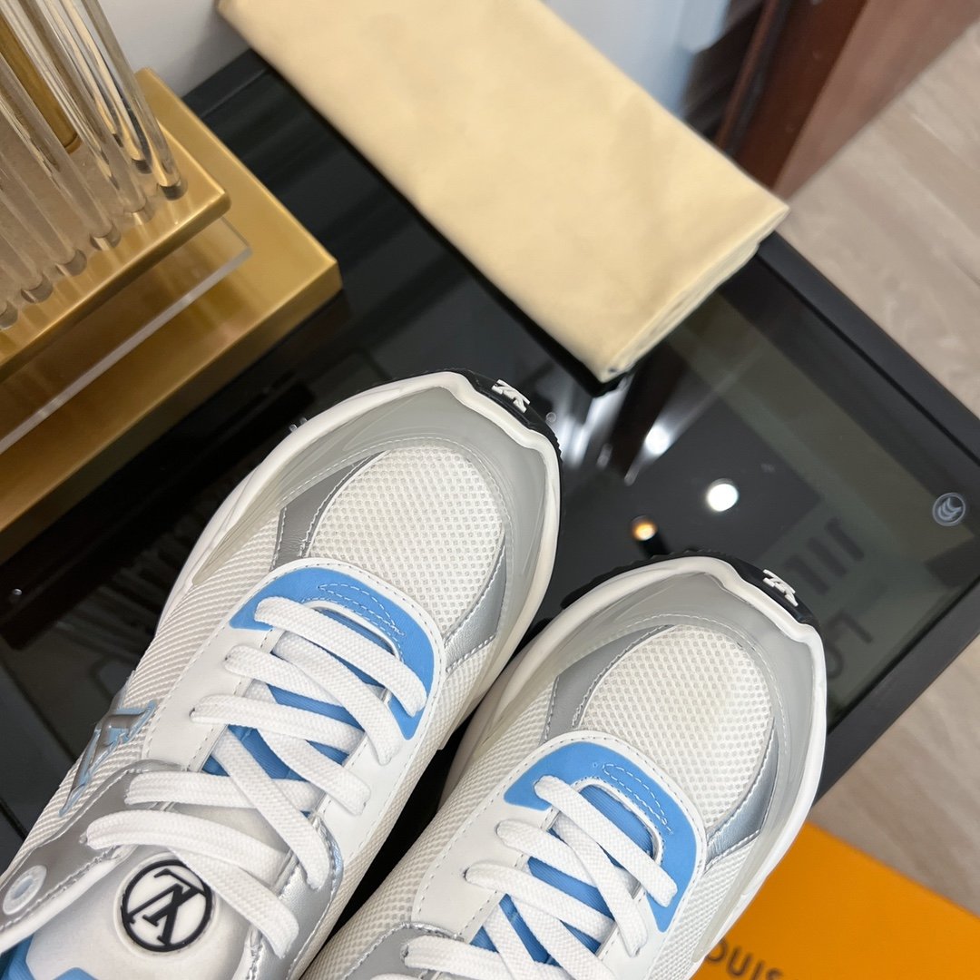 LV RUN 55 SNEAKER WHITE BLUE - 35