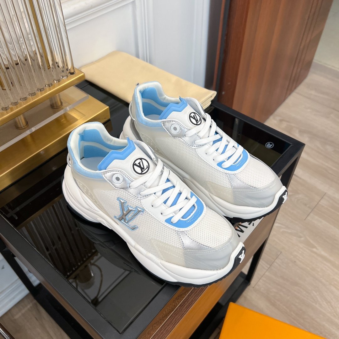 LV RUN 55 SNEAKER WHITE BLUE - 35