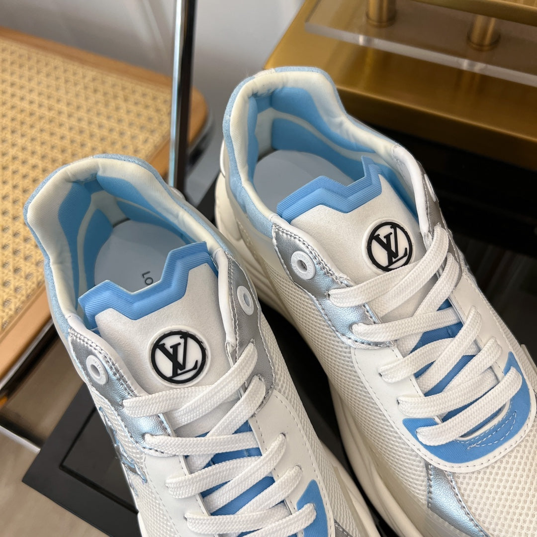 LV RUN 55 SNEAKER WHITE BLUE - 35