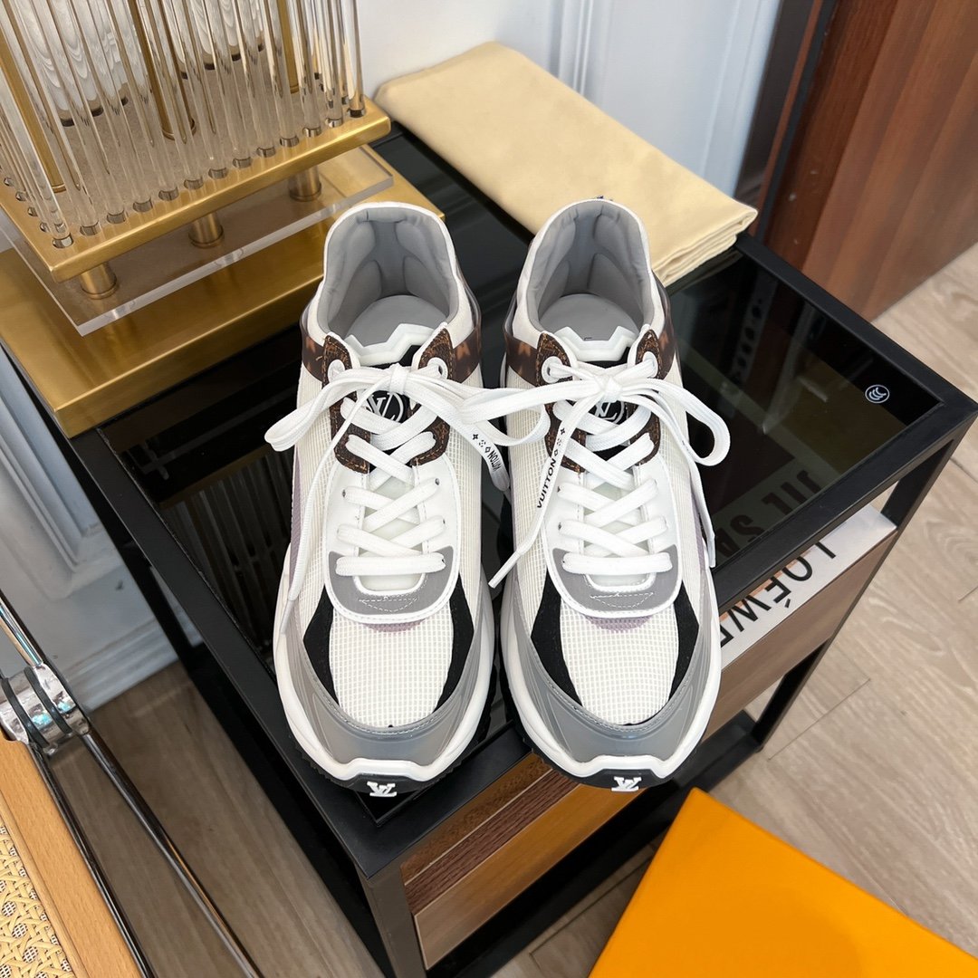 LV RUN 55 SNEAKER WHITE GRAY - 35