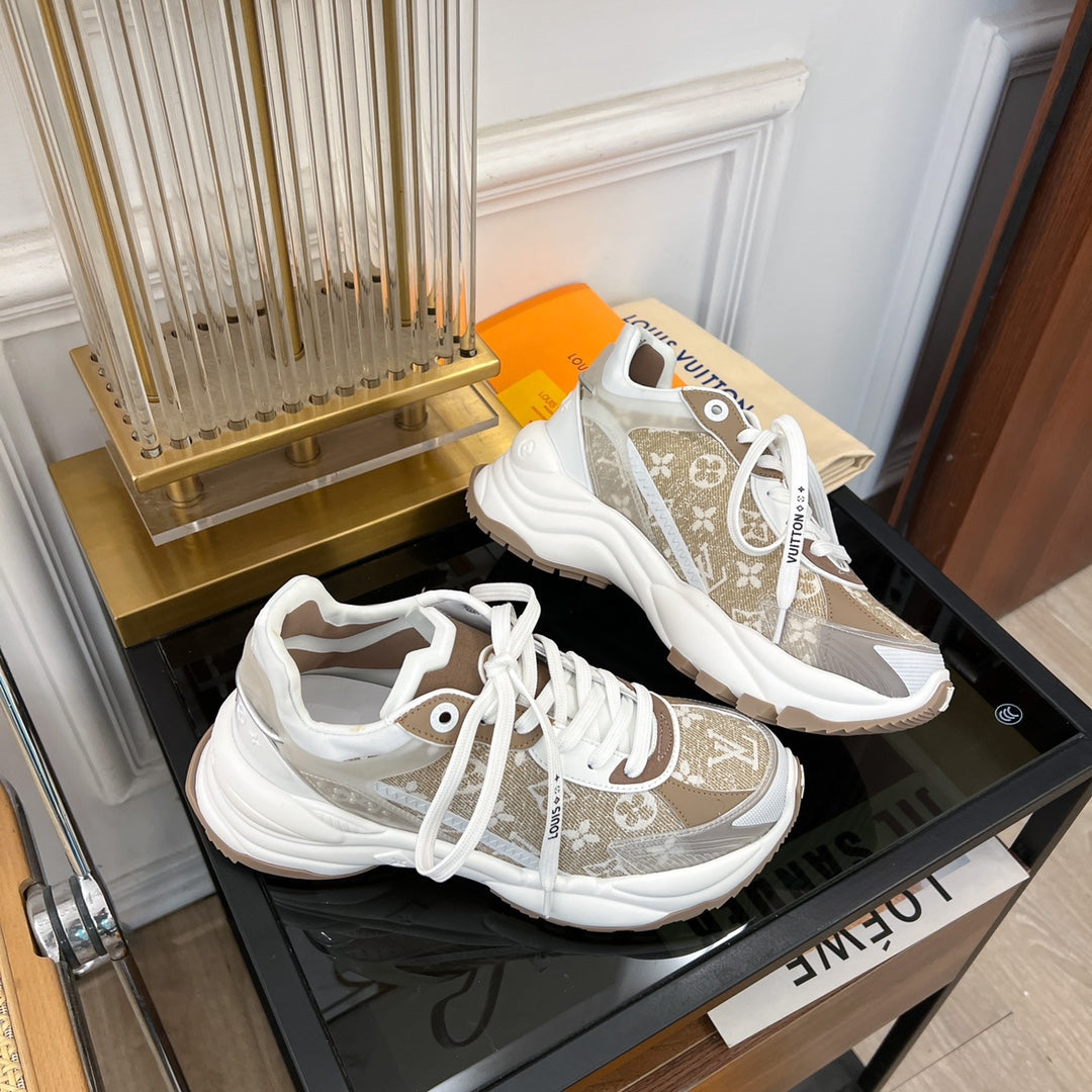 LV RUN 55 SNEAKER BROWN - 35