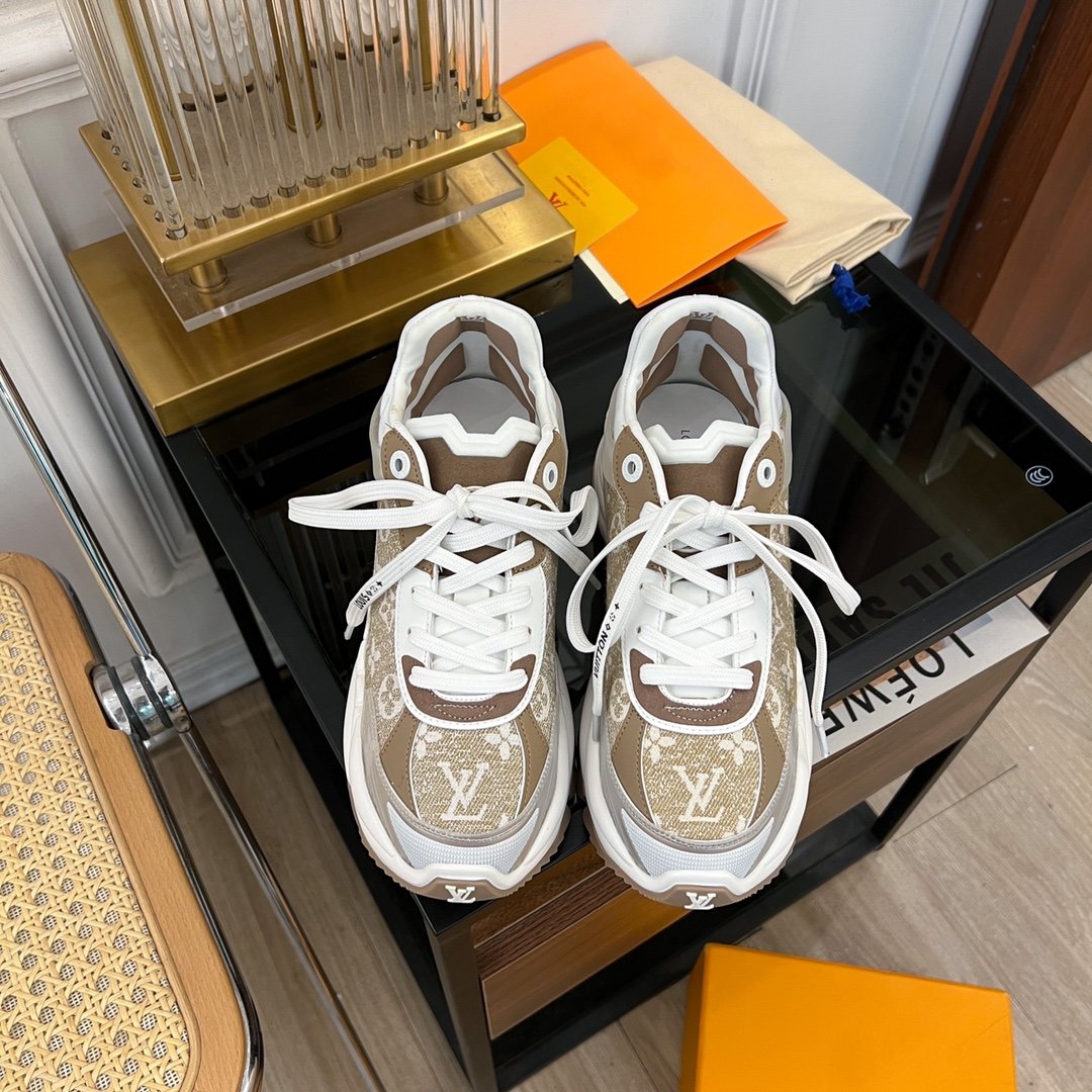 LV RUN 55 SNEAKER BROWN - 35