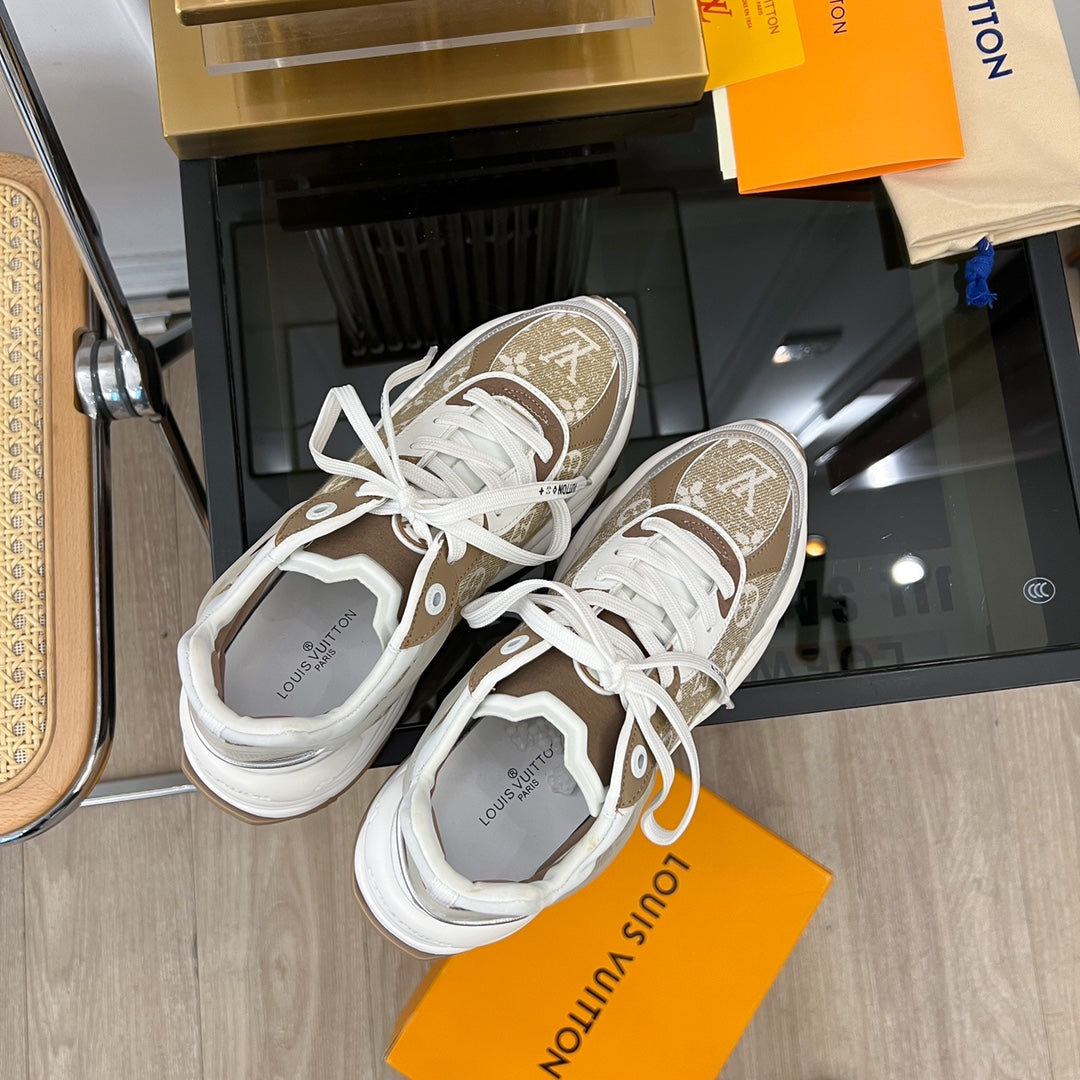 LV RUN 55 SNEAKER BROWN - 35