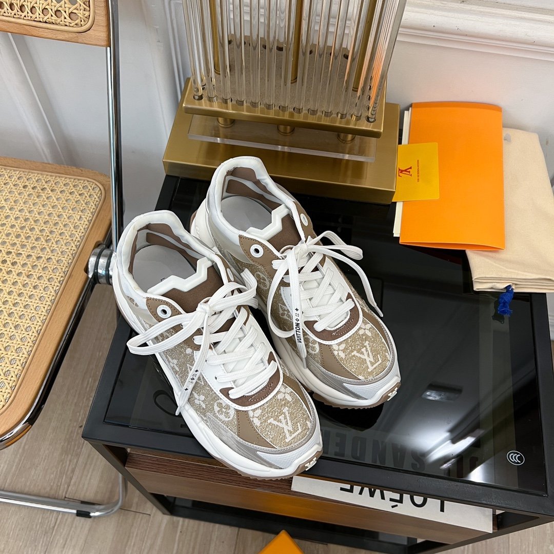 LV RUN 55 SNEAKER BROWN - 35