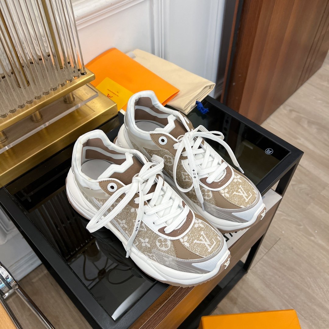 LV RUN 55 SNEAKER BROWN - 35