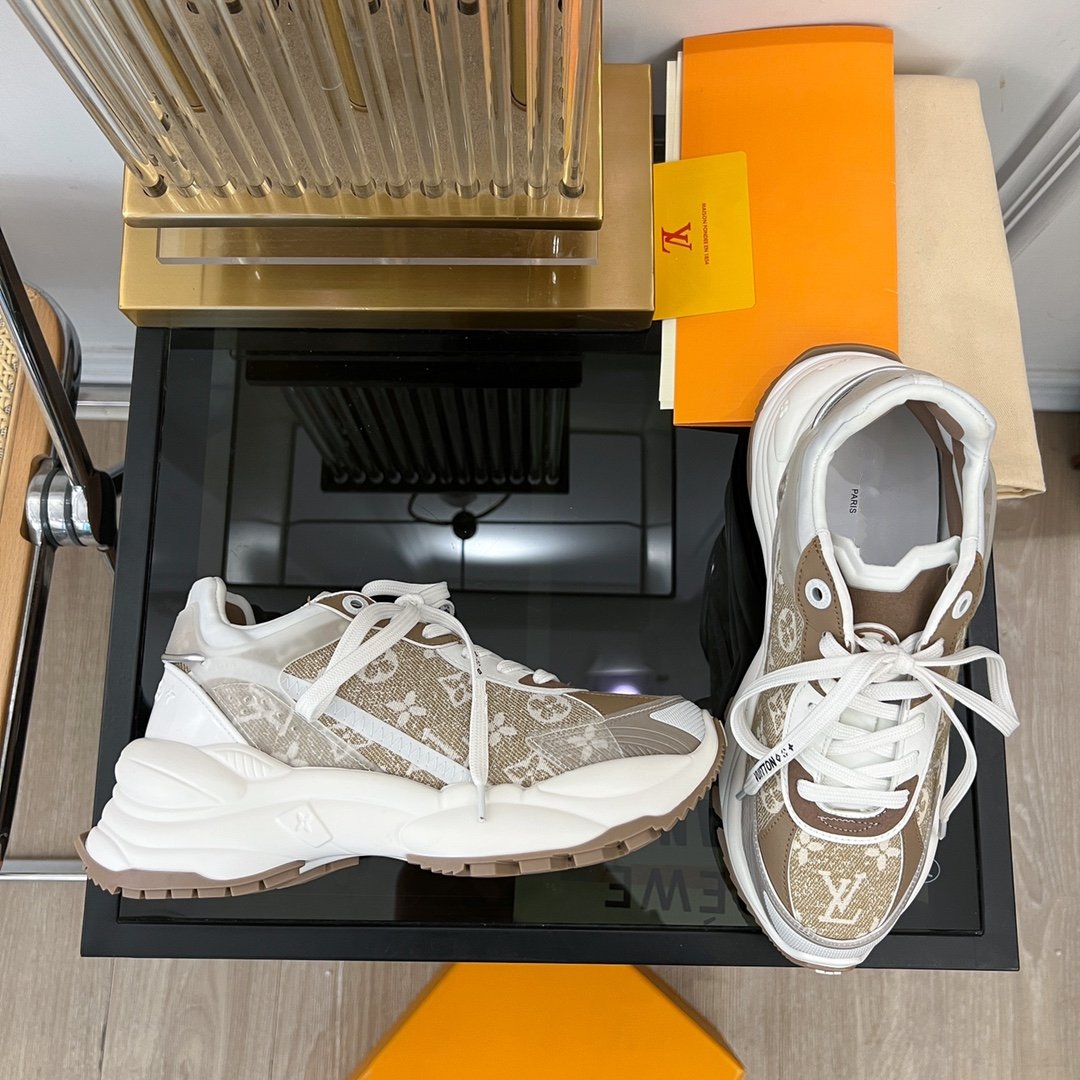 LV RUN 55 SNEAKER BROWN - 35