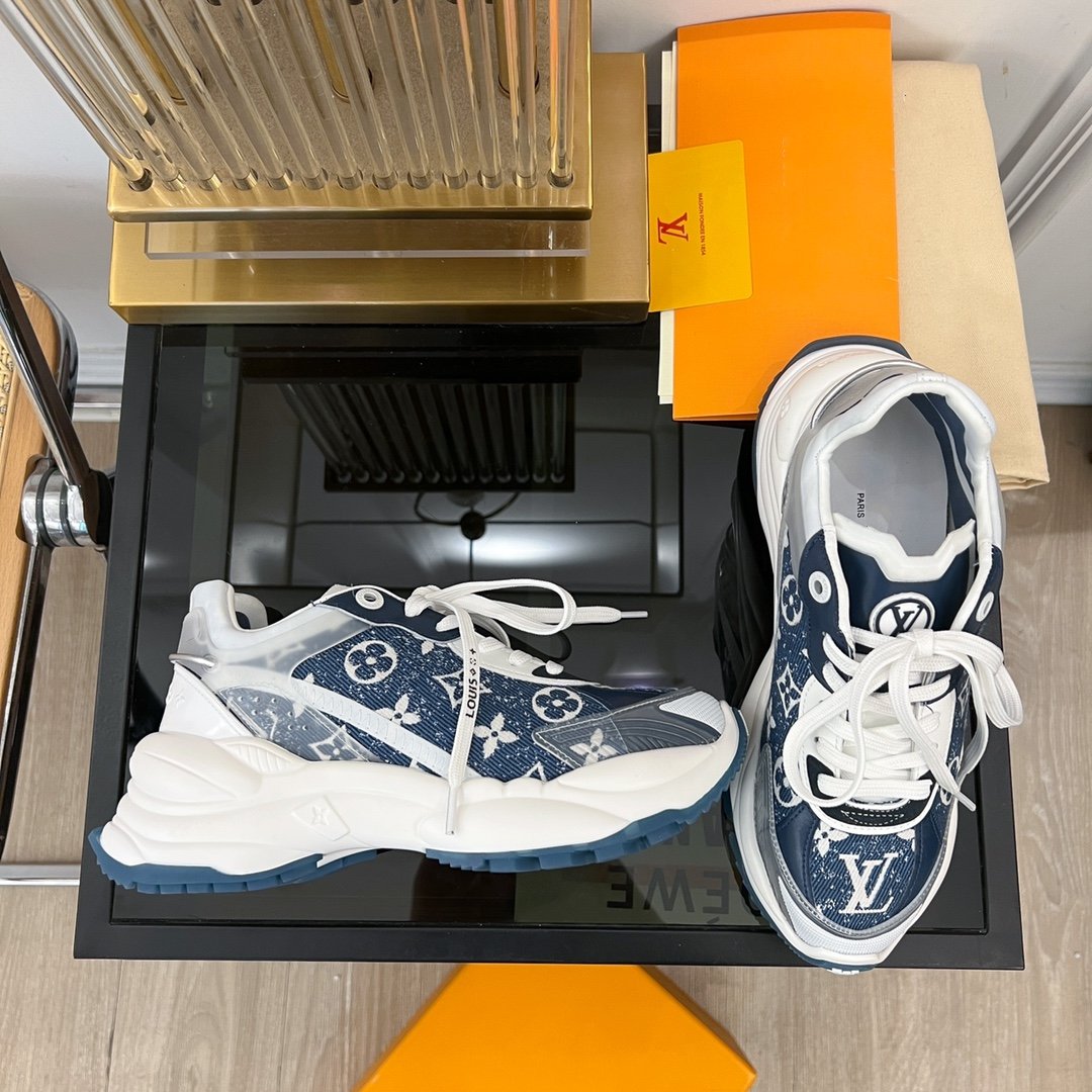 LV RUN 55 SNEAKER DARK BLUE - 35