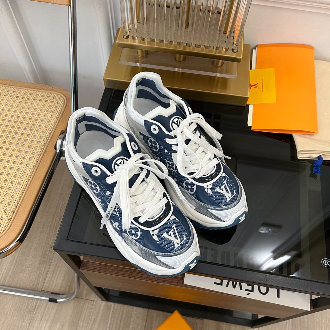 LV RUN 55 SNEAKER DARK BLUE - 35