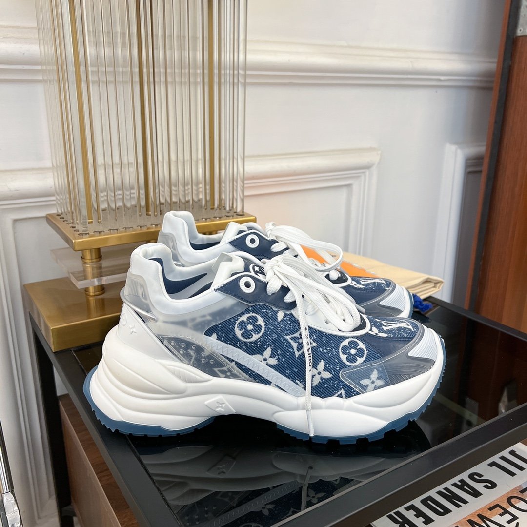 LV RUN 55 SNEAKER DARK BLUE - 35