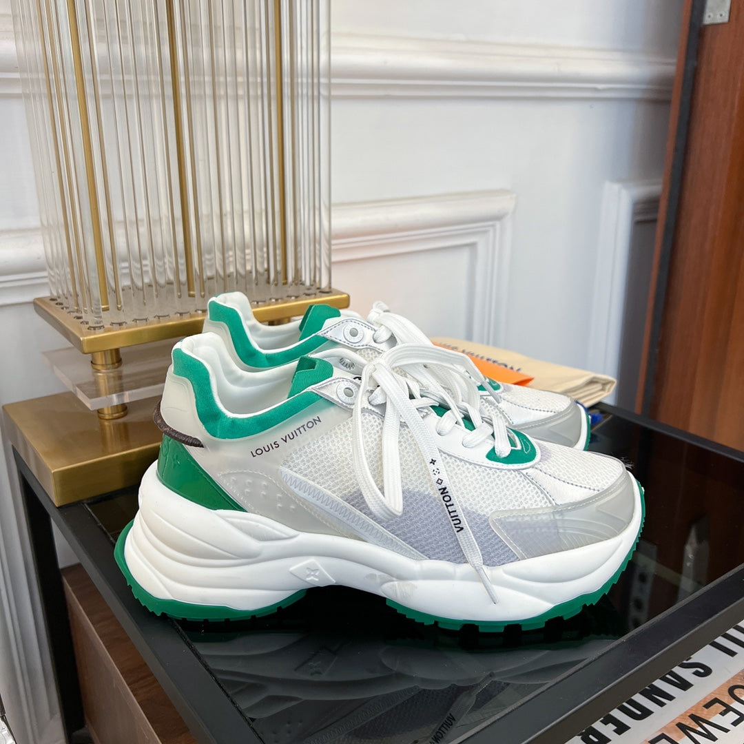 LV RUN 55 SNEAKER WHITE GREEN - 35