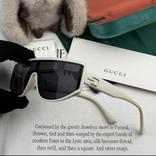 RECTANGULAR FRAME SUNGLASSES G3109 IN ACETATE - Black