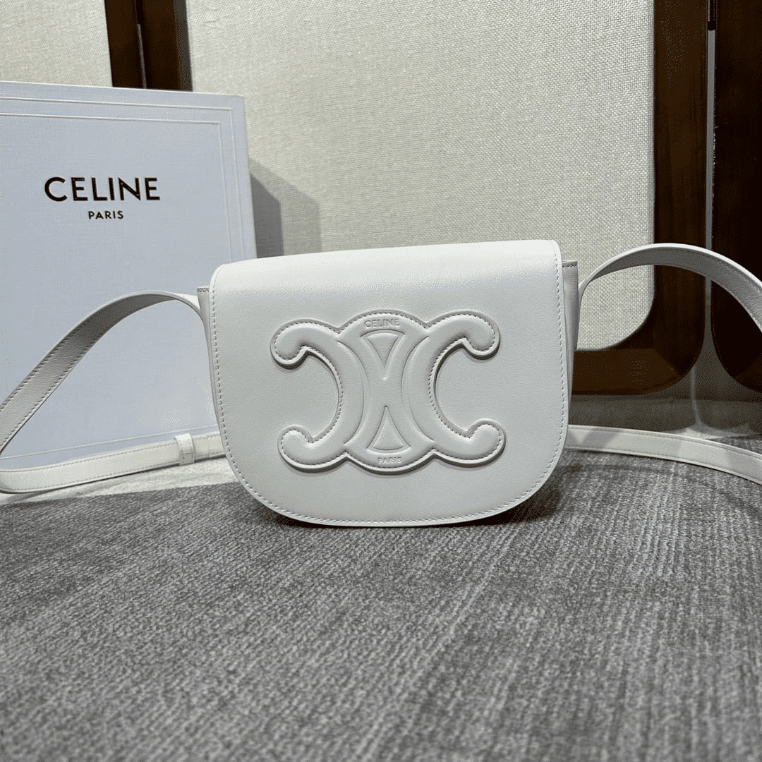 Super Vip 1:1 – Celine Folco Cuir Triomphe In White
