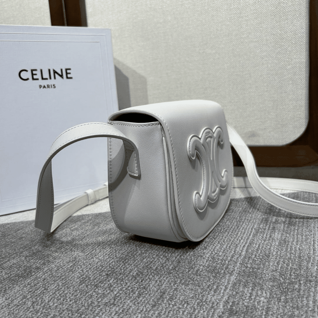 Super Vip 1:1 – Celine Folco Cuir Triomphe In White
