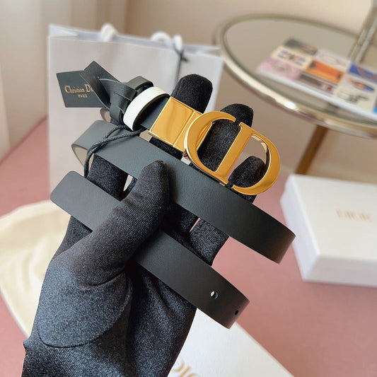 DIOR 25S BELT 20 MM IN BLACK CALFSKIN 618009 - 30