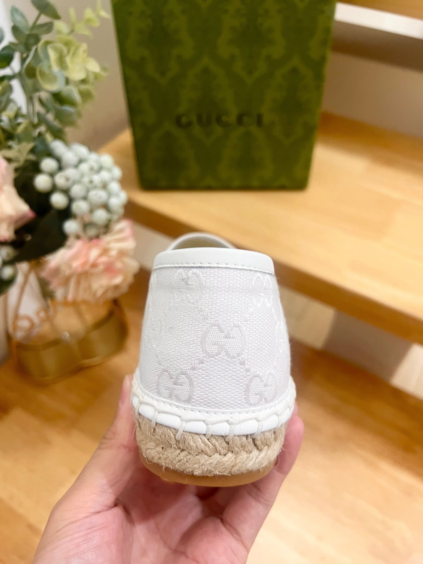 WOMEN'S ESPADRILLE WITH HORSEBIT IN WHITE CANVAS - 36