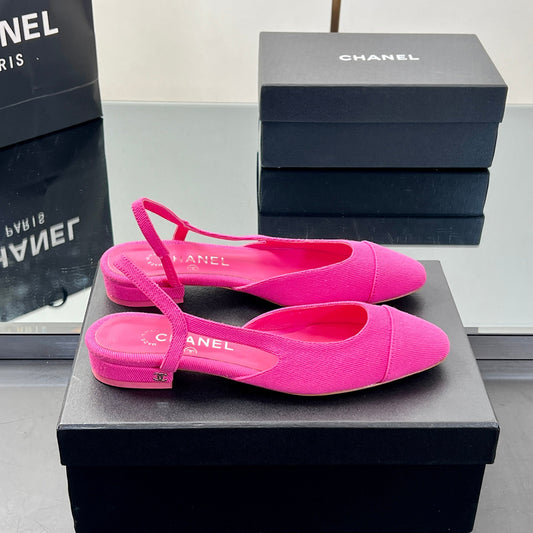 CC SLINGBACK 25S 25 MM IN PINK FABRIC - 35