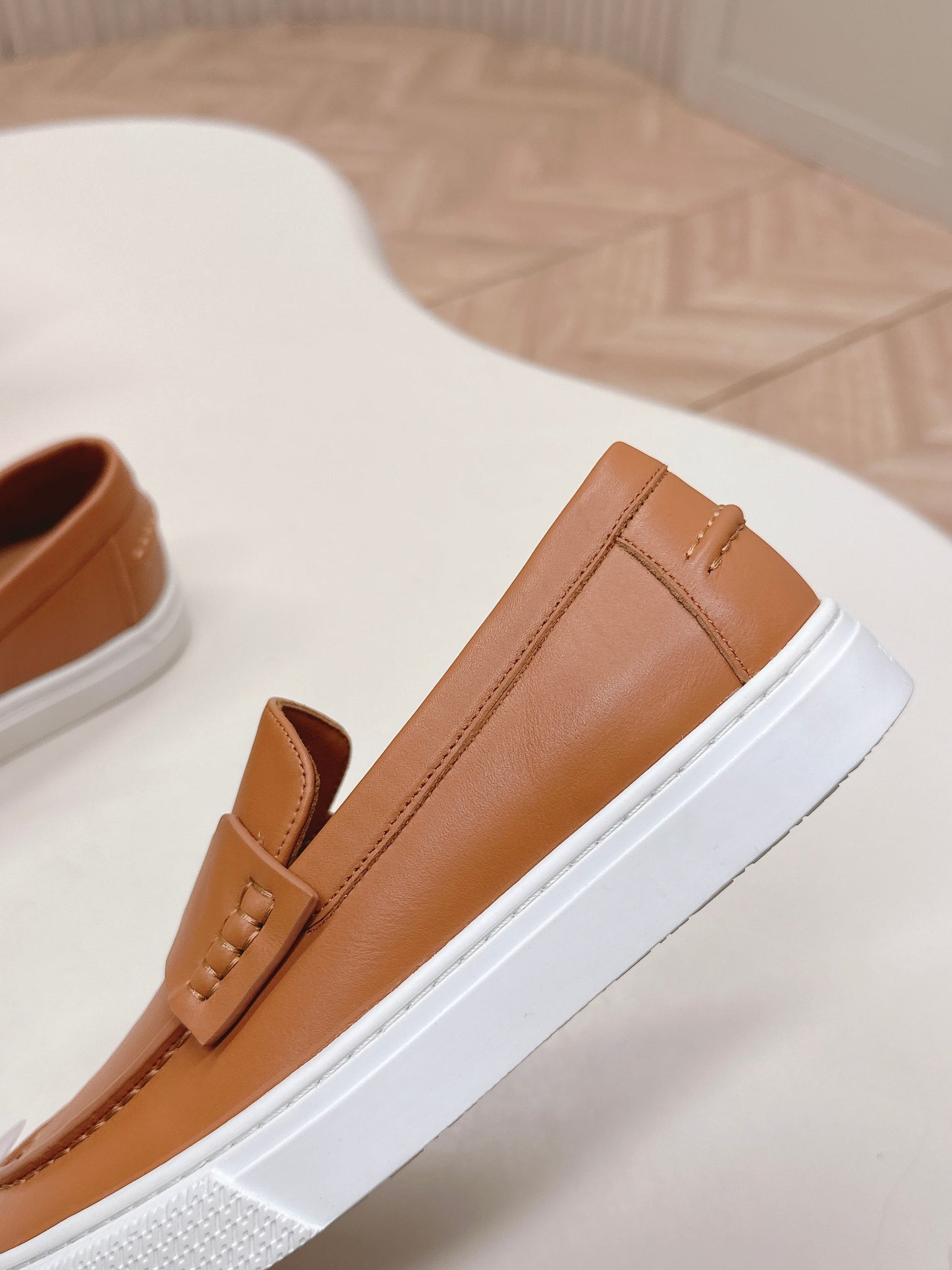 HM 25S SLIP-ON IN BROWN LAMBSKIN - 35