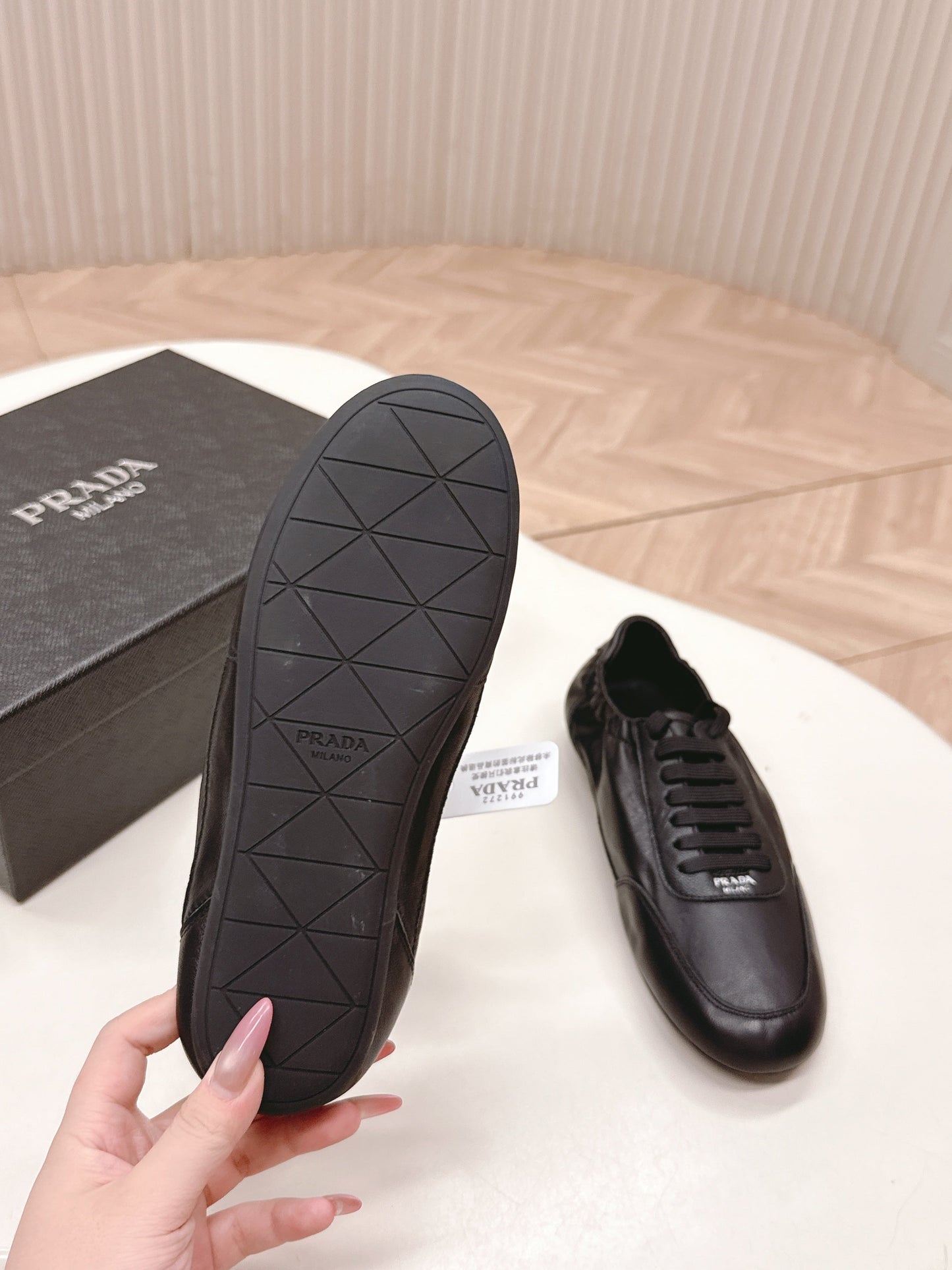 ЧЕРЕВИКИ PRADA 26S MARY JANE З ЧОРНОЇ ТЕЛЯЧОЇ ШКІРИ