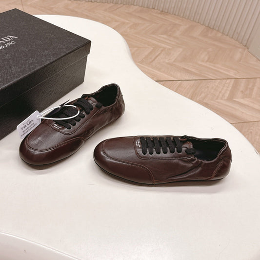 ЖІНОЧІ ТУФЛІ PRADA 26S МЕРІ ДЖЕЙН З ТЕМНО-КОРИЧНЕВОЇ ТЕЛЯЧОЇ ШКІРИ