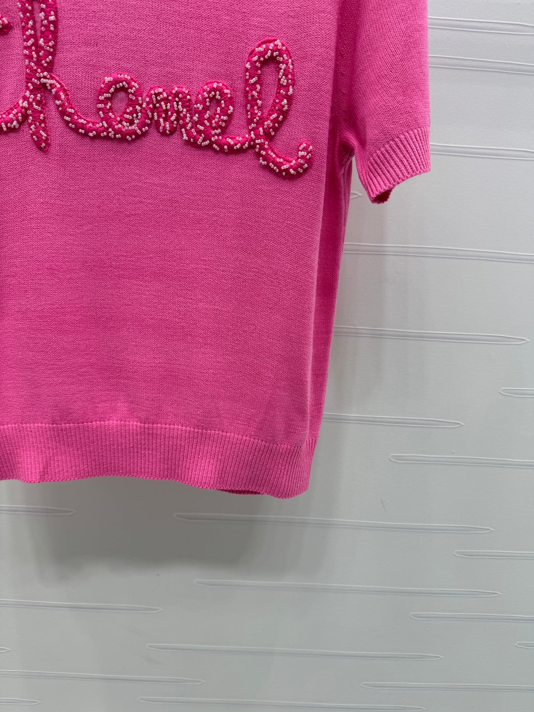 CHANEL SHORT-SLEEVE CREW NECK SWEATER 269418
